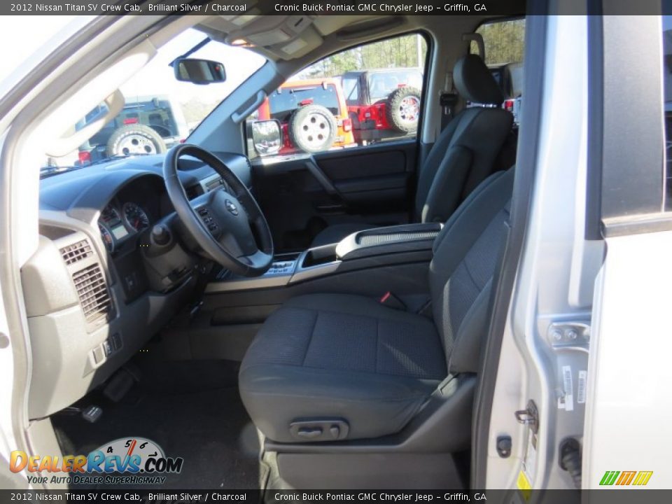 2012 Nissan Titan SV Crew Cab Brilliant Silver / Charcoal Photo #11