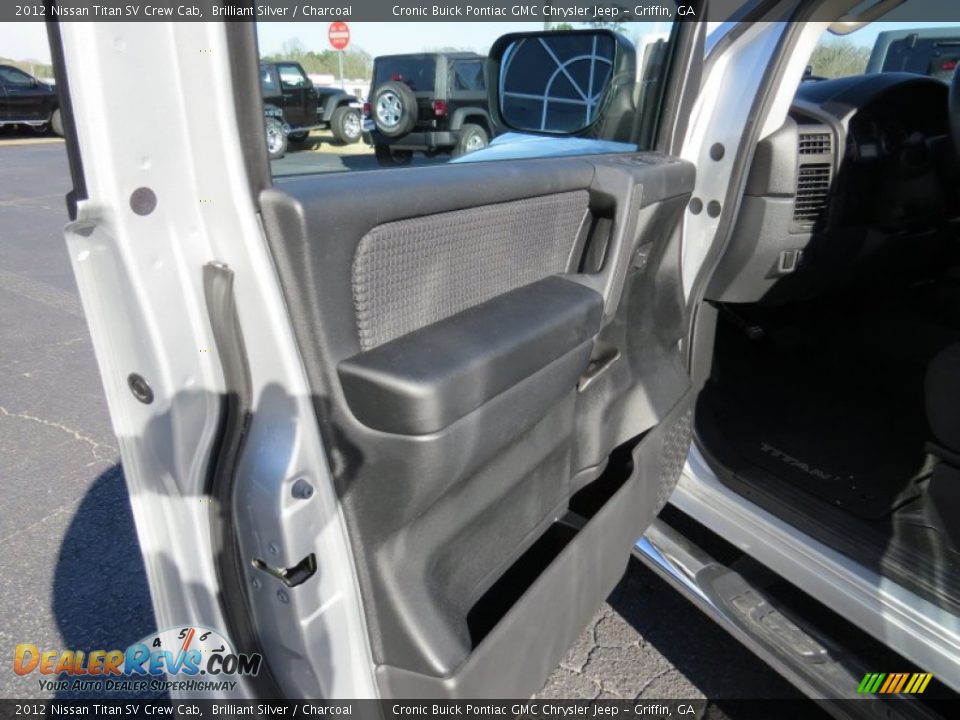 2012 Nissan Titan SV Crew Cab Brilliant Silver / Charcoal Photo #12