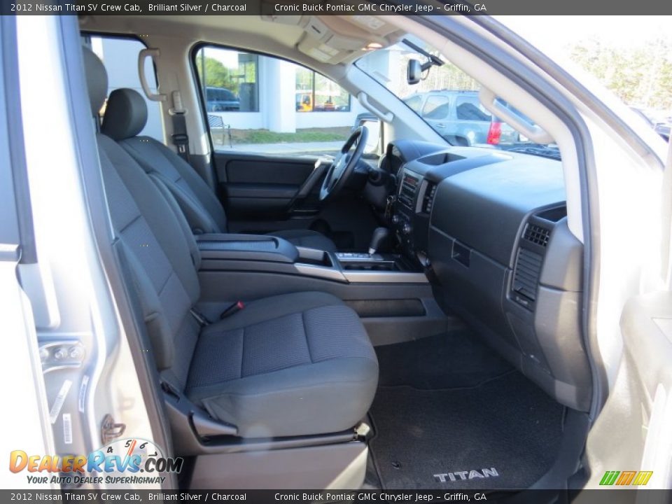 2012 Nissan Titan SV Crew Cab Brilliant Silver / Charcoal Photo #17