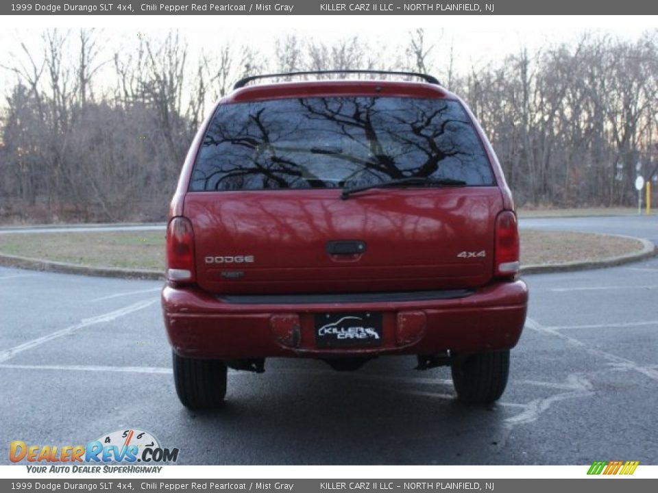 1999 Dodge Durango SLT 4x4 Chili Pepper Red Pearlcoat / Mist Gray Photo #6