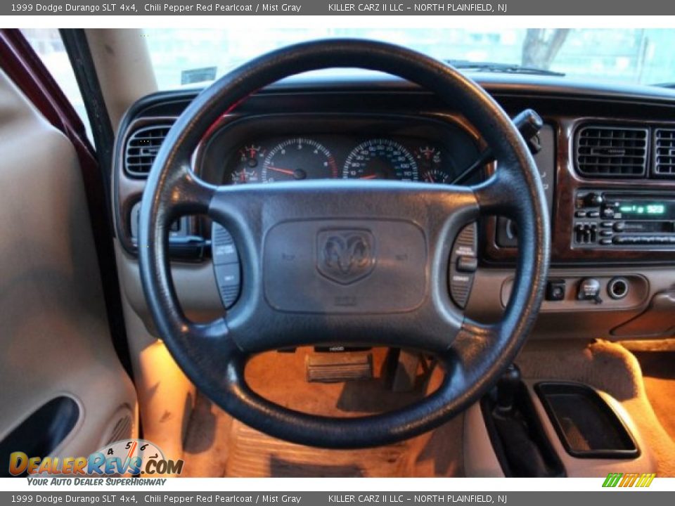 1999 Dodge Durango SLT 4x4 Chili Pepper Red Pearlcoat / Mist Gray Photo #7