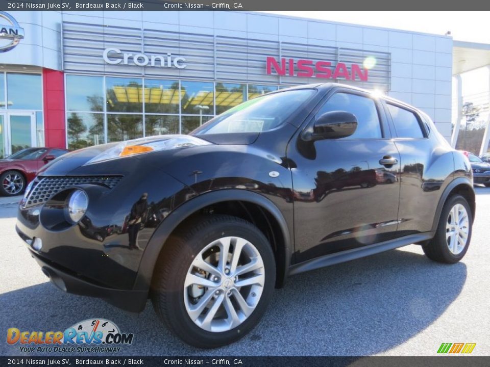2014 Nissan Juke SV Bordeaux Black / Black Photo #1