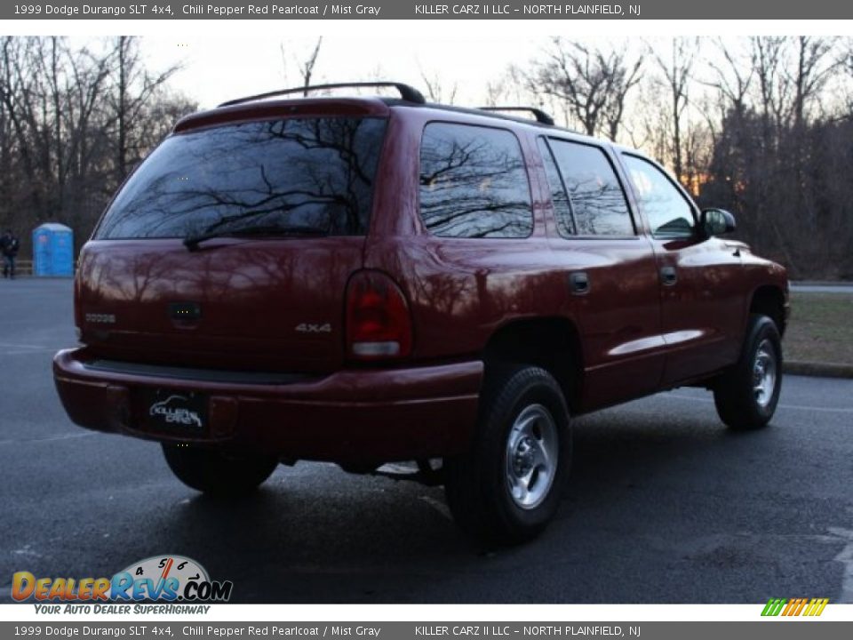 1999 Dodge Durango SLT 4x4 Chili Pepper Red Pearlcoat / Mist Gray Photo #8