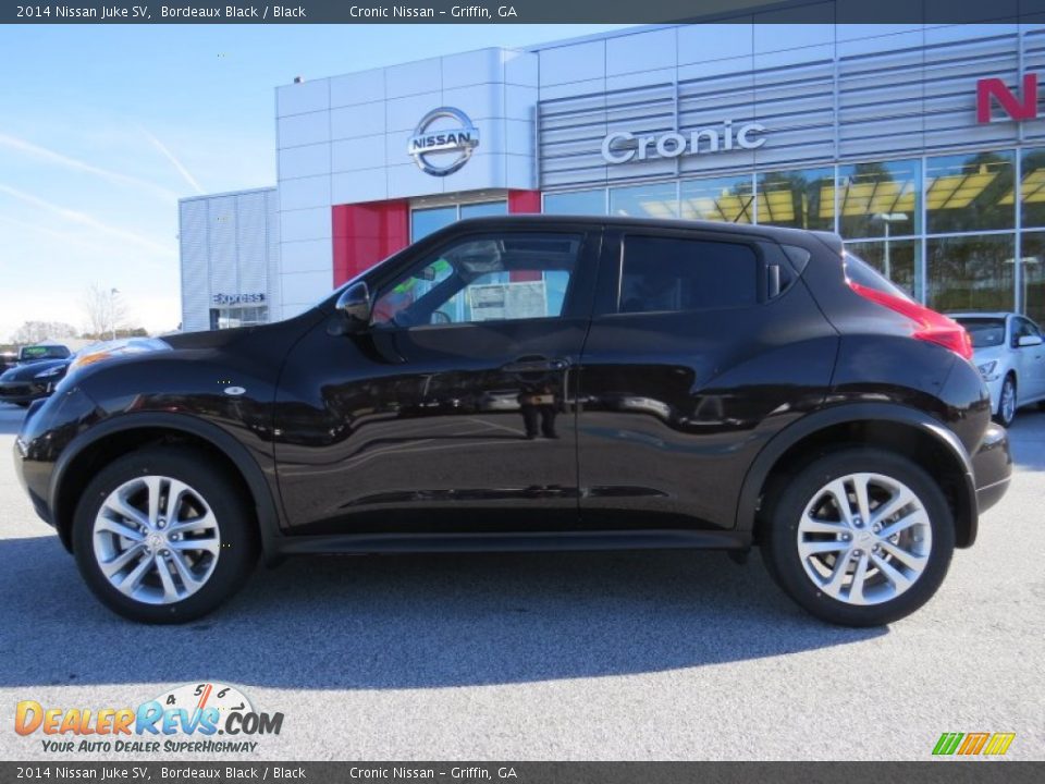 2014 Nissan Juke SV Bordeaux Black / Black Photo #2