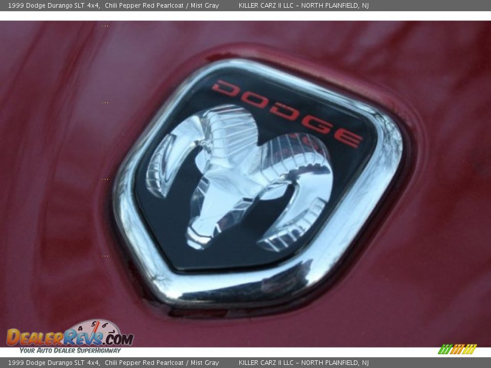 1999 Dodge Durango SLT 4x4 Chili Pepper Red Pearlcoat / Mist Gray Photo #10