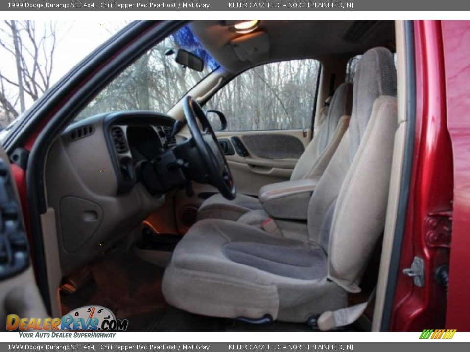 1999 Dodge Durango SLT 4x4 Chili Pepper Red Pearlcoat / Mist Gray Photo #13