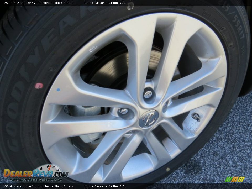 2014 Nissan Juke SV Bordeaux Black / Black Photo #9