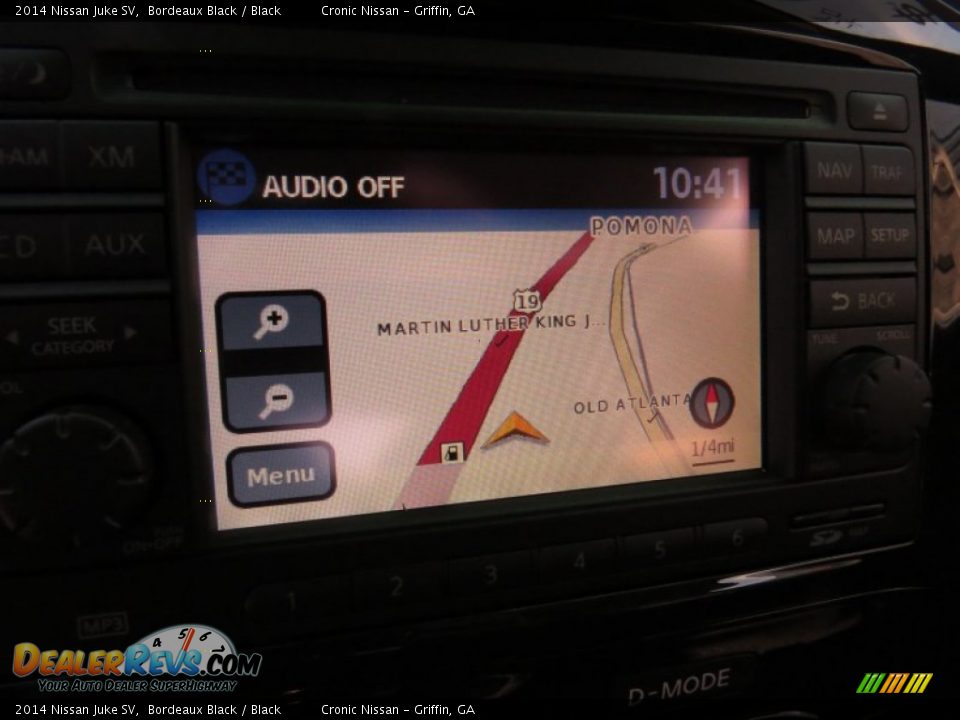 2014 Nissan Juke SV Bordeaux Black / Black Photo #16