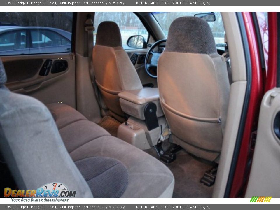 1999 Dodge Durango SLT 4x4 Chili Pepper Red Pearlcoat / Mist Gray Photo #27