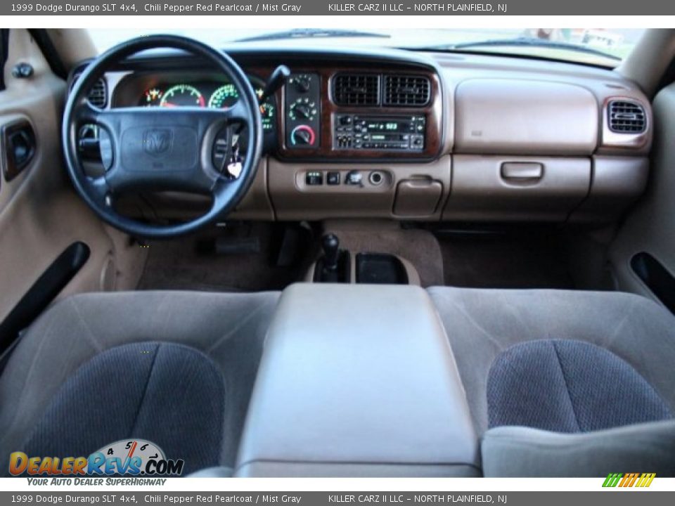 1999 Dodge Durango SLT 4x4 Chili Pepper Red Pearlcoat / Mist Gray Photo #29
