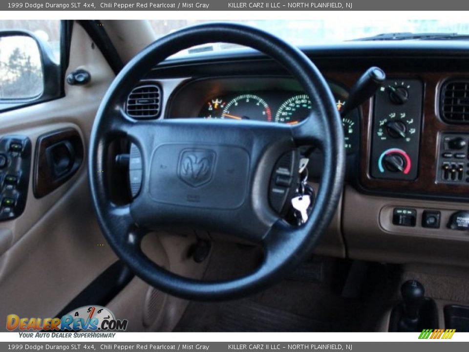 1999 Dodge Durango SLT 4x4 Chili Pepper Red Pearlcoat / Mist Gray Photo #30