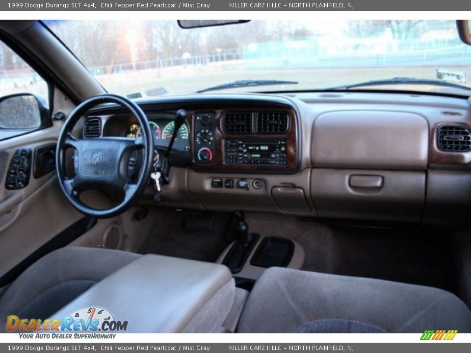 1999 Dodge Durango SLT 4x4 Chili Pepper Red Pearlcoat / Mist Gray Photo #33