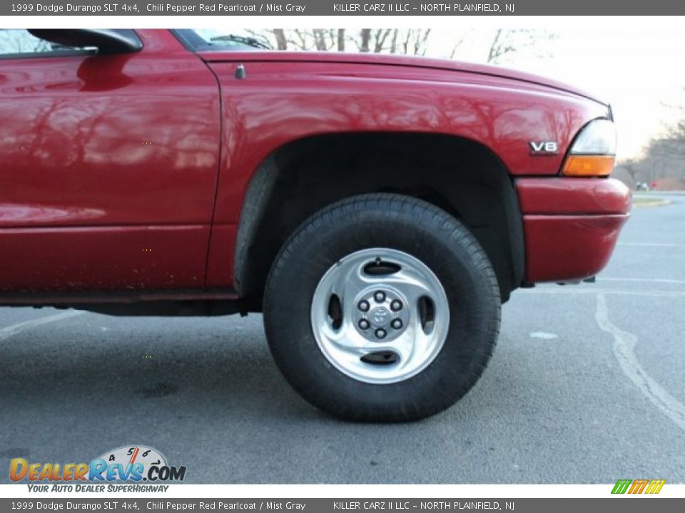 1999 Dodge Durango SLT 4x4 Chili Pepper Red Pearlcoat / Mist Gray Photo #34