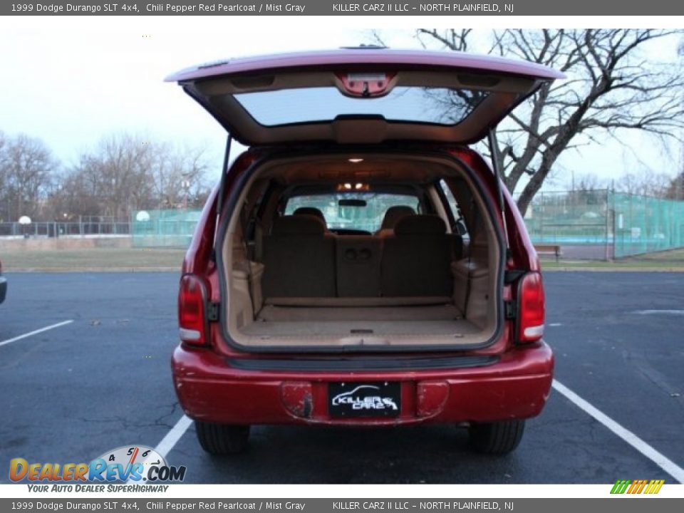 1999 Dodge Durango SLT 4x4 Chili Pepper Red Pearlcoat / Mist Gray Photo #35