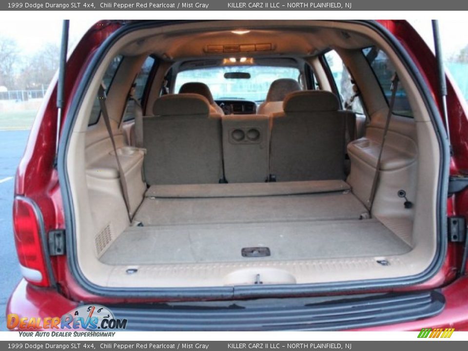 1999 Dodge Durango SLT 4x4 Chili Pepper Red Pearlcoat / Mist Gray Photo #36