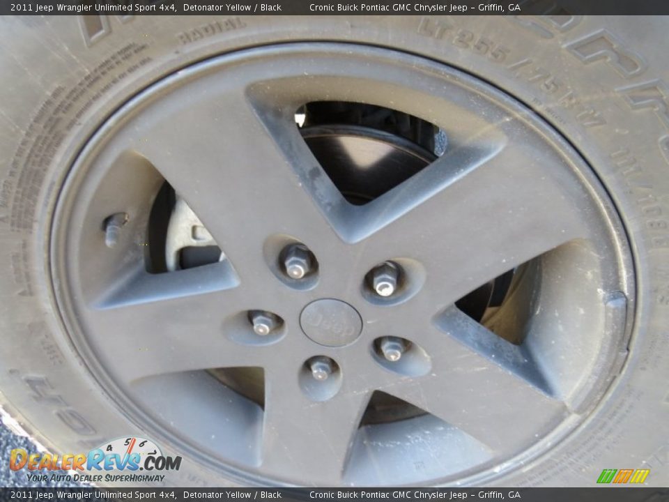 2011 Jeep Wrangler Unlimited Sport 4x4 Detonator Yellow / Black Photo #9