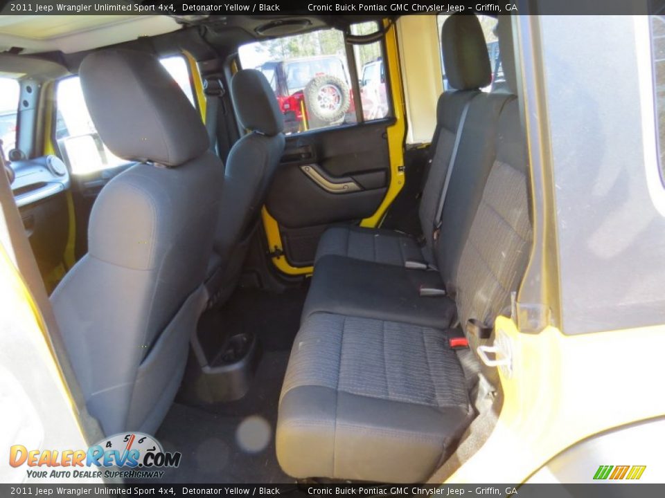 2011 Jeep Wrangler Unlimited Sport 4x4 Detonator Yellow / Black Photo #13