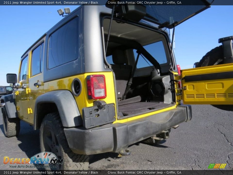 2011 Jeep Wrangler Unlimited Sport 4x4 Detonator Yellow / Black Photo #16