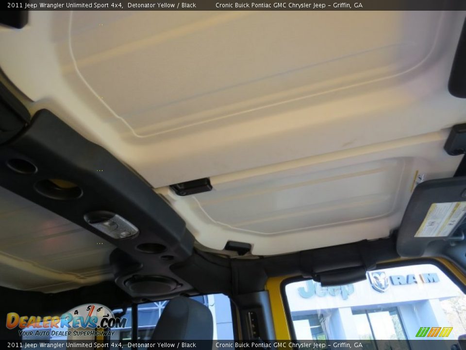 2011 Jeep Wrangler Unlimited Sport 4x4 Detonator Yellow / Black Photo #20