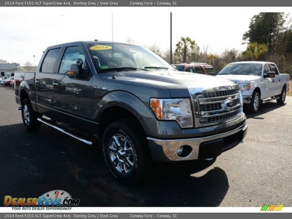 2014 Ford F150 XLT SuperCrew 4x4 Sterling Grey / Steel Grey Photo #3