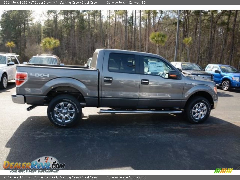 2014 Ford F150 XLT SuperCrew 4x4 Sterling Grey / Steel Grey Photo #4