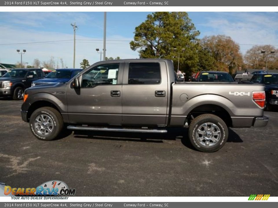 2014 Ford F150 XLT SuperCrew 4x4 Sterling Grey / Steel Grey Photo #9