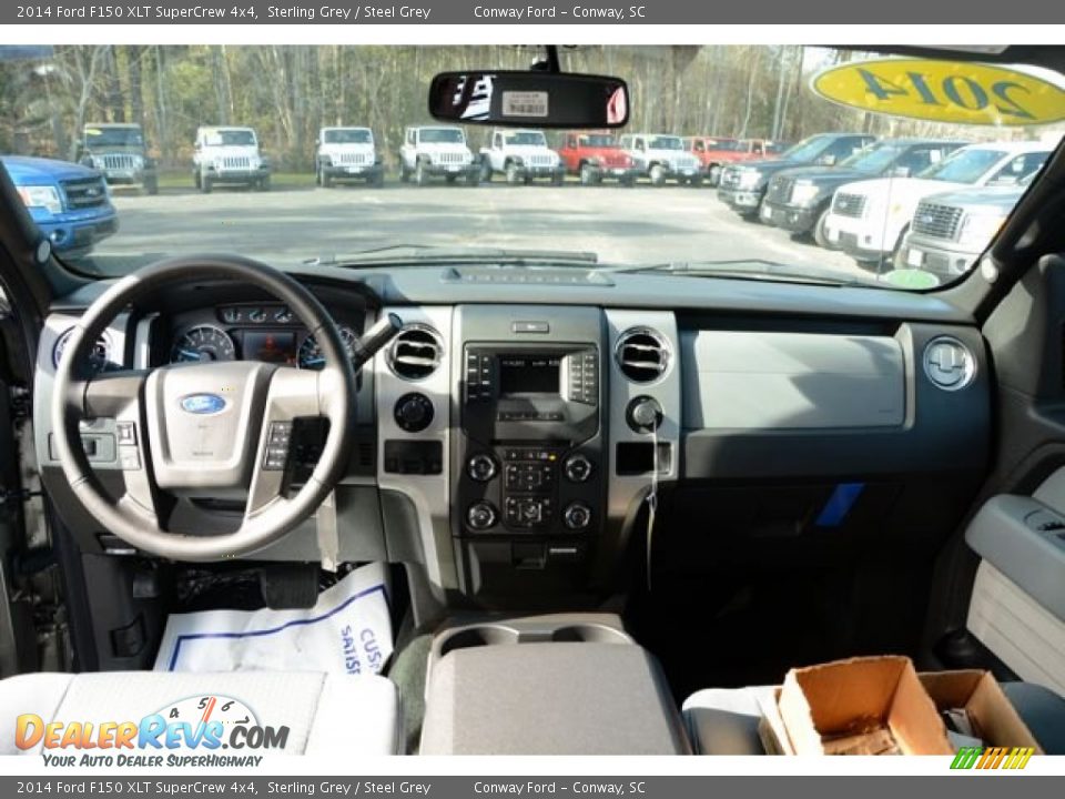 2014 Ford F150 XLT SuperCrew 4x4 Sterling Grey / Steel Grey Photo #14