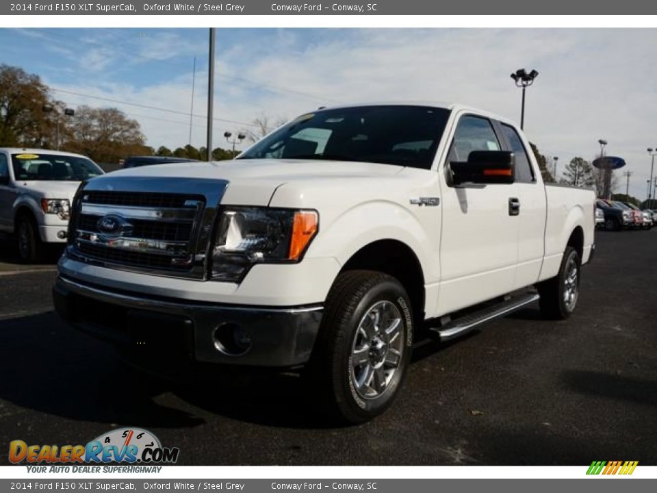 2014 Ford F150 XLT SuperCab Oxford White / Steel Grey Photo #1