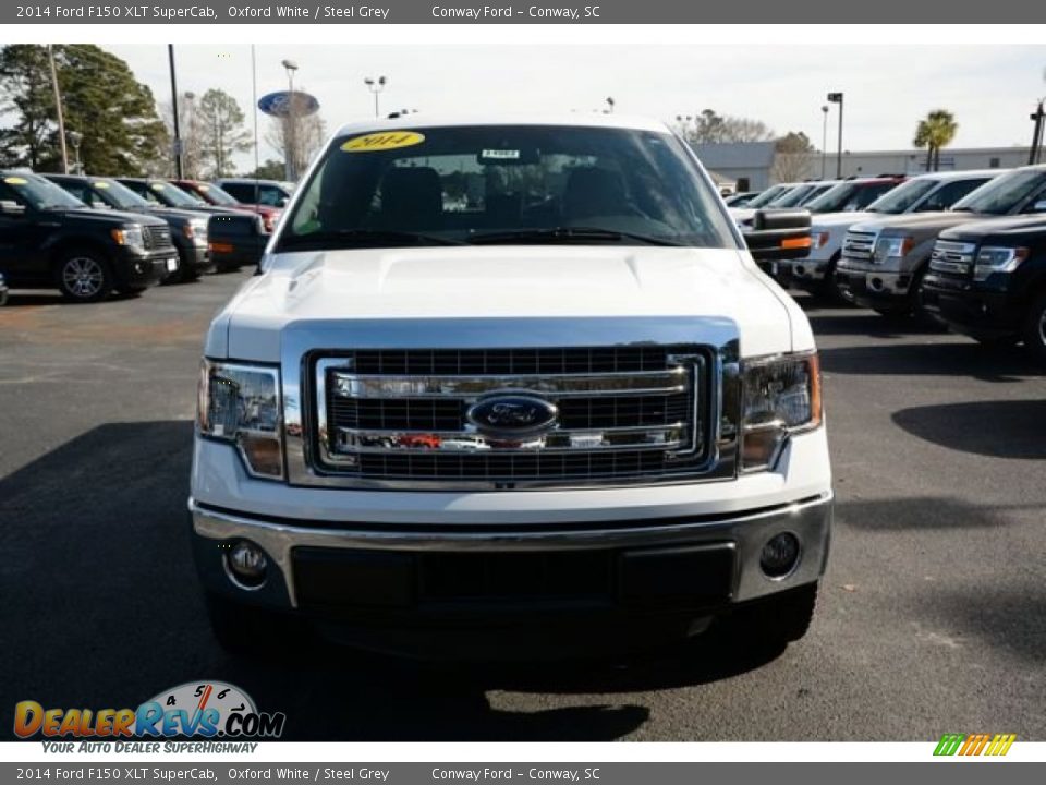 2014 Ford F150 XLT SuperCab Oxford White / Steel Grey Photo #2