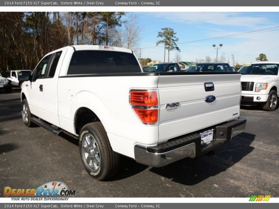 2014 Ford F150 XLT SuperCab Oxford White / Steel Grey Photo #7