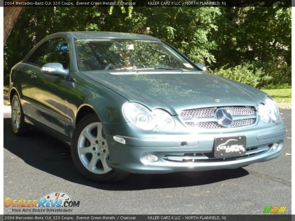 2004 Mercedes-Benz CLK 320 Coupe Everest Green Metallic / Charcoal Photo #1