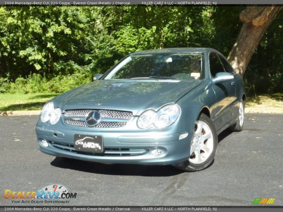 2004 Mercedes-Benz CLK 320 Coupe Everest Green Metallic / Charcoal Photo #3