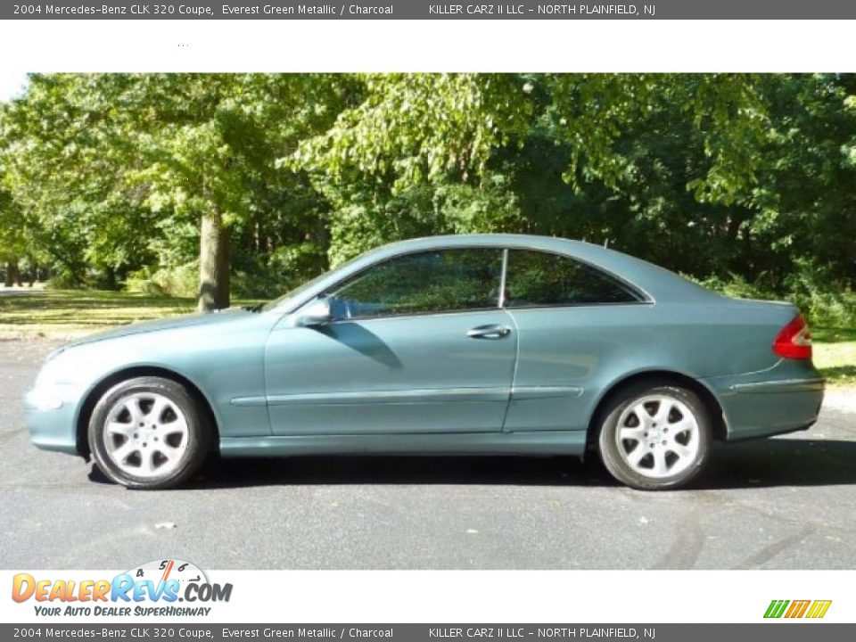 2004 Mercedes-Benz CLK 320 Coupe Everest Green Metallic / Charcoal Photo #4