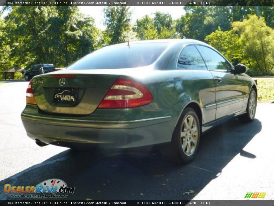 2004 Mercedes-Benz CLK 320 Coupe Everest Green Metallic / Charcoal Photo #7