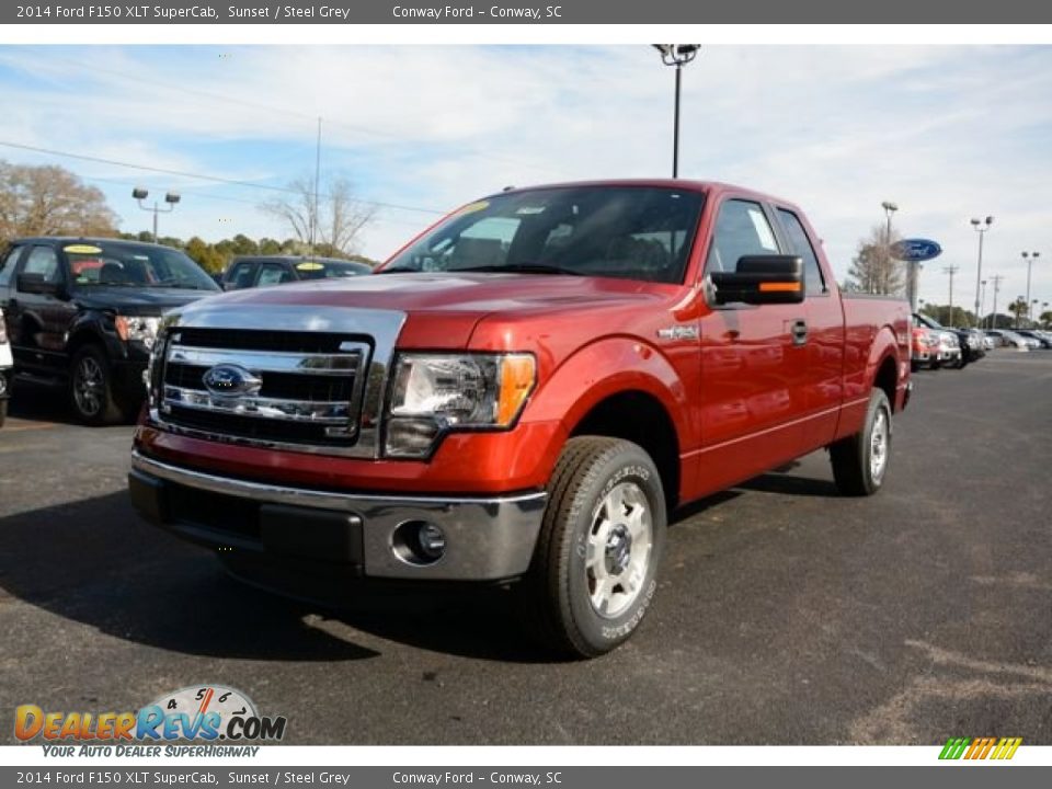 2014 Ford F150 XLT SuperCab Sunset / Steel Grey Photo #1