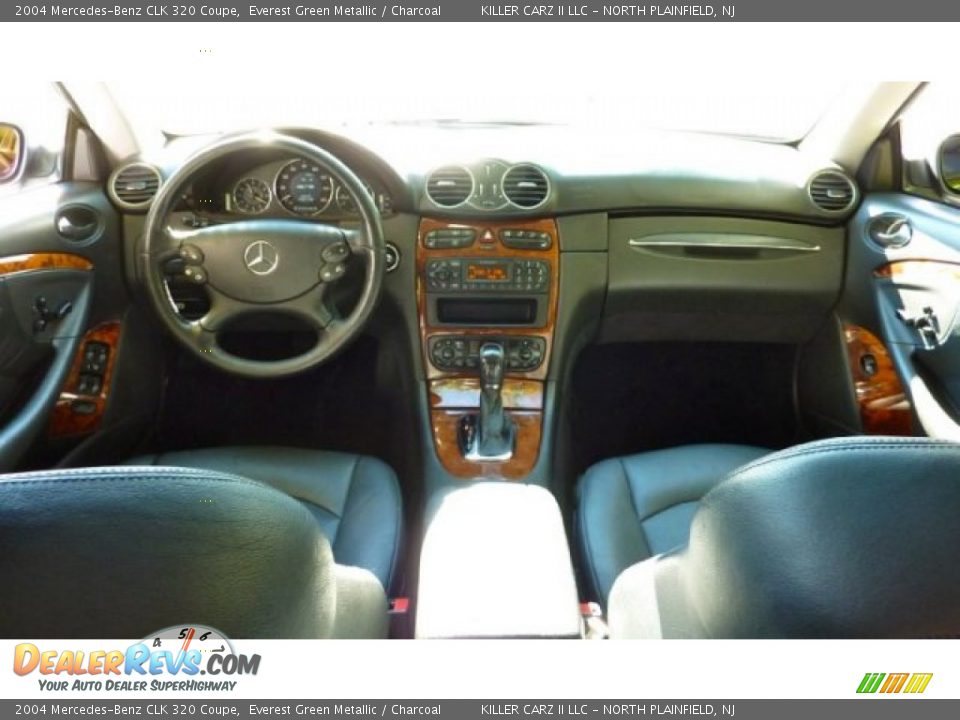 2004 Mercedes-Benz CLK 320 Coupe Everest Green Metallic / Charcoal Photo #8
