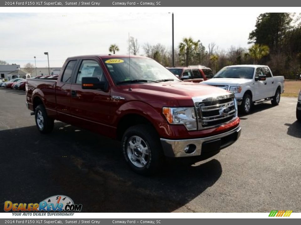 2014 Ford F150 XLT SuperCab Sunset / Steel Grey Photo #3