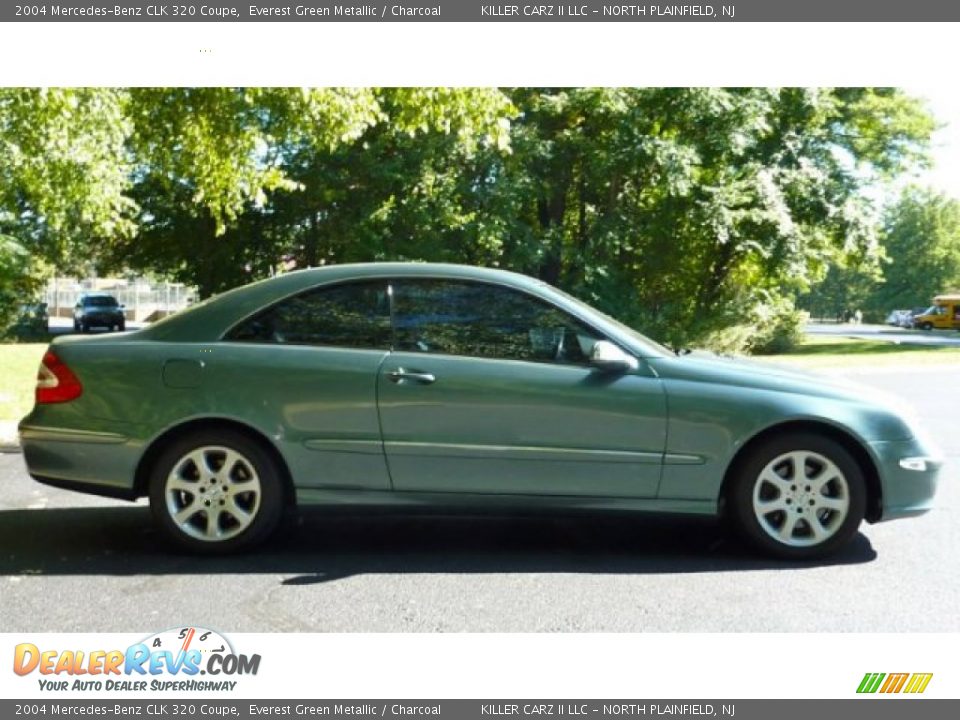 2004 Mercedes-Benz CLK 320 Coupe Everest Green Metallic / Charcoal Photo #10