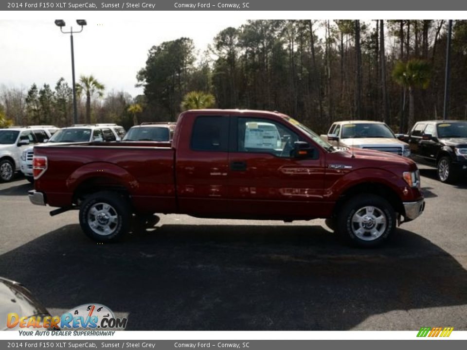 2014 Ford F150 XLT SuperCab Sunset / Steel Grey Photo #4