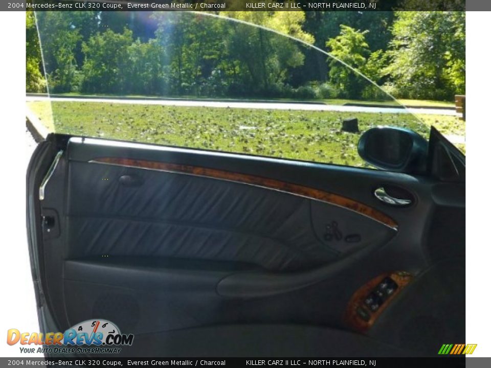 2004 Mercedes-Benz CLK 320 Coupe Everest Green Metallic / Charcoal Photo #11