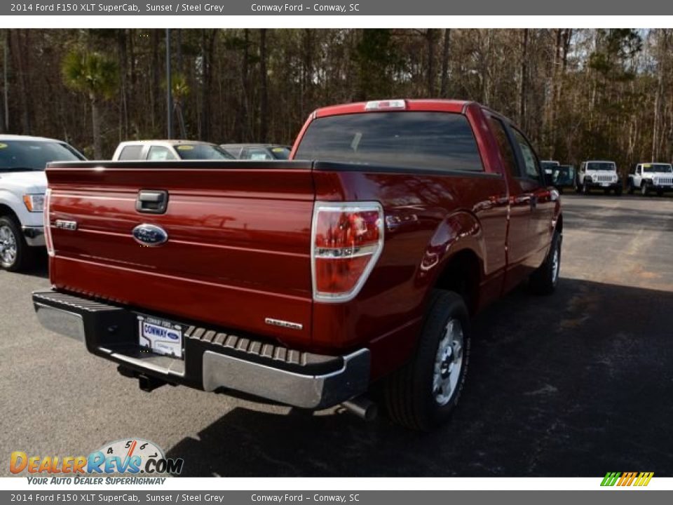 2014 Ford F150 XLT SuperCab Sunset / Steel Grey Photo #5