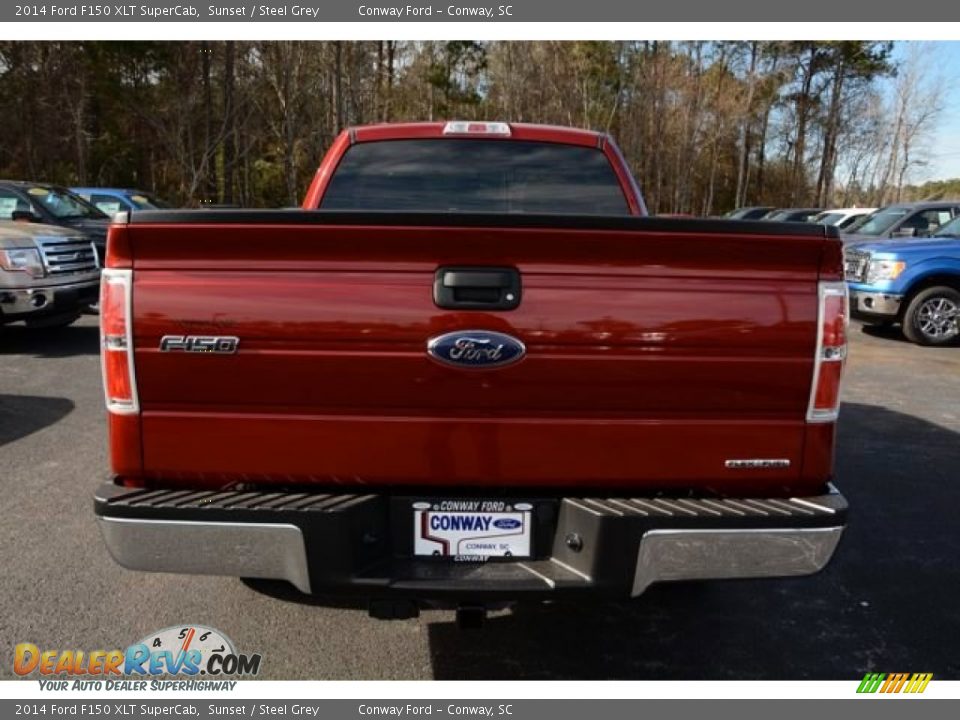 2014 Ford F150 XLT SuperCab Sunset / Steel Grey Photo #6