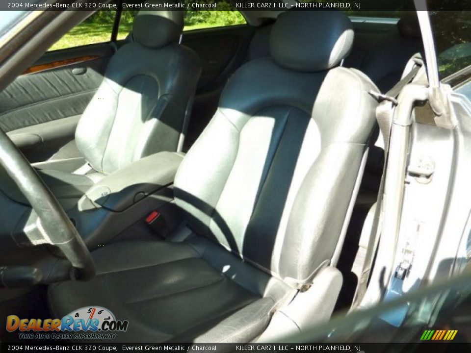 2004 Mercedes-Benz CLK 320 Coupe Everest Green Metallic / Charcoal Photo #13