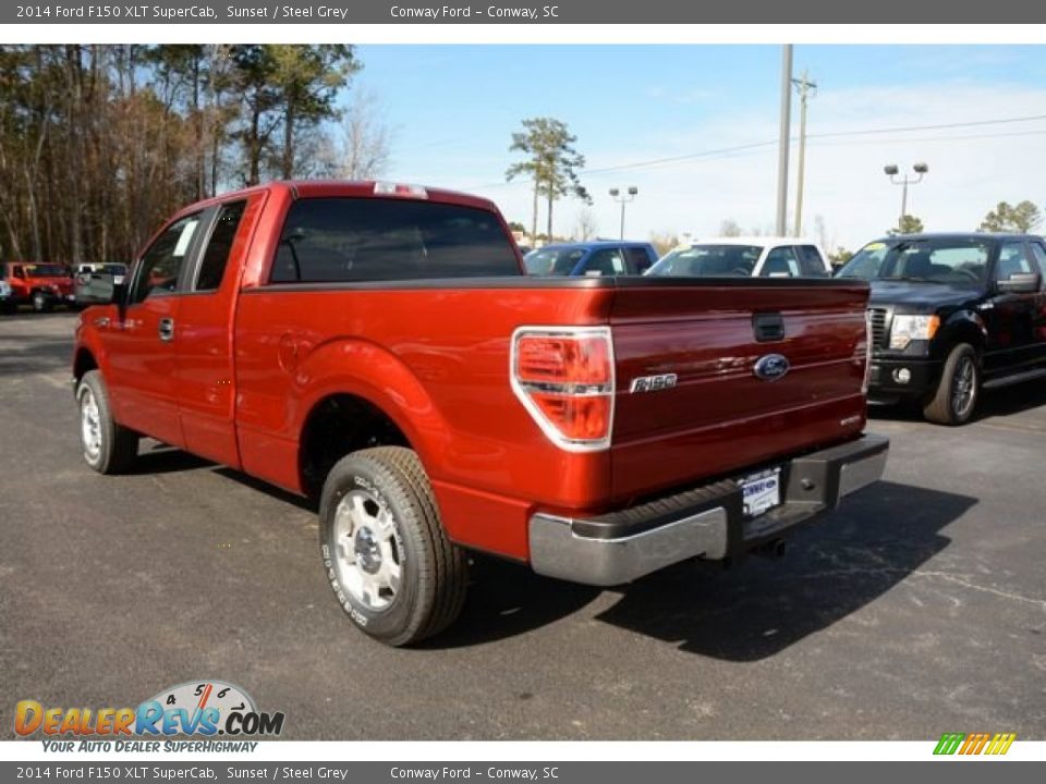 2014 Ford F150 XLT SuperCab Sunset / Steel Grey Photo #7