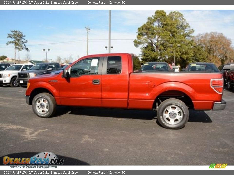 2014 Ford F150 XLT SuperCab Sunset / Steel Grey Photo #8