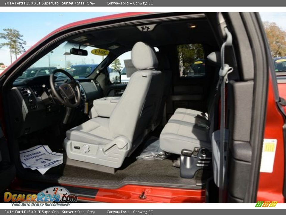 2014 Ford F150 XLT SuperCab Sunset / Steel Grey Photo #10