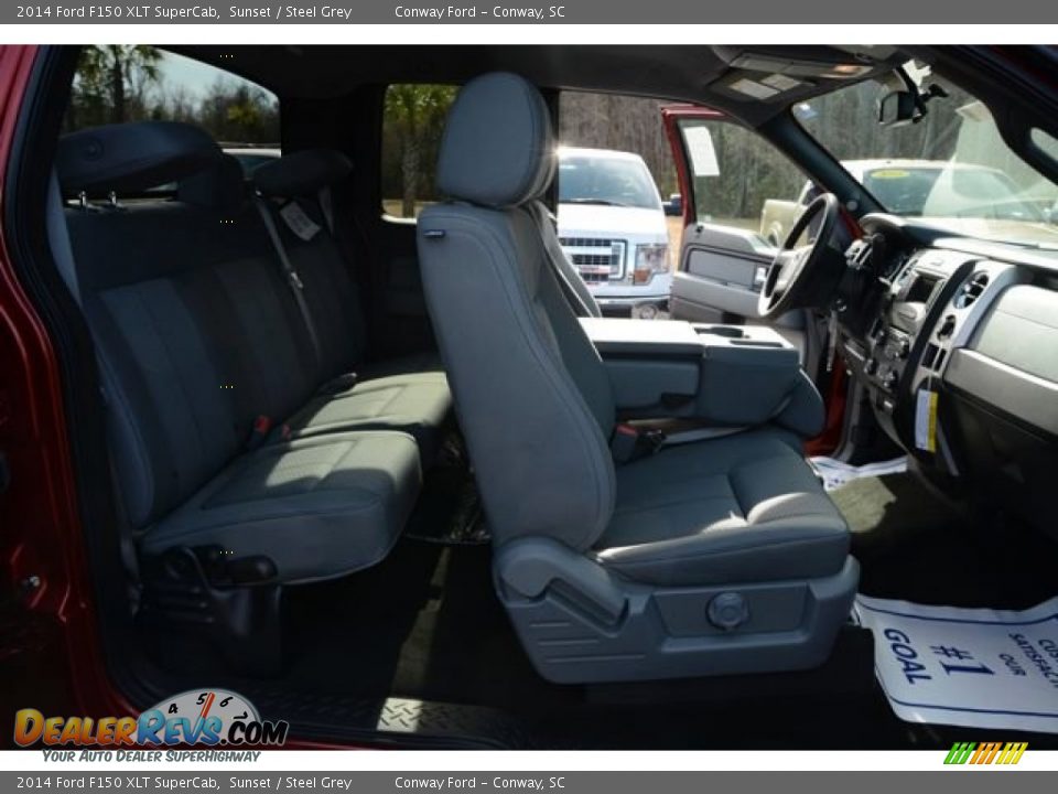 2014 Ford F150 XLT SuperCab Sunset / Steel Grey Photo #13