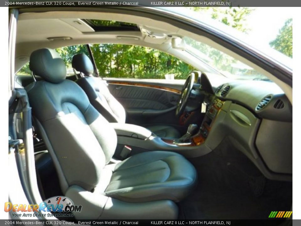 2004 Mercedes-Benz CLK 320 Coupe Everest Green Metallic / Charcoal Photo #20