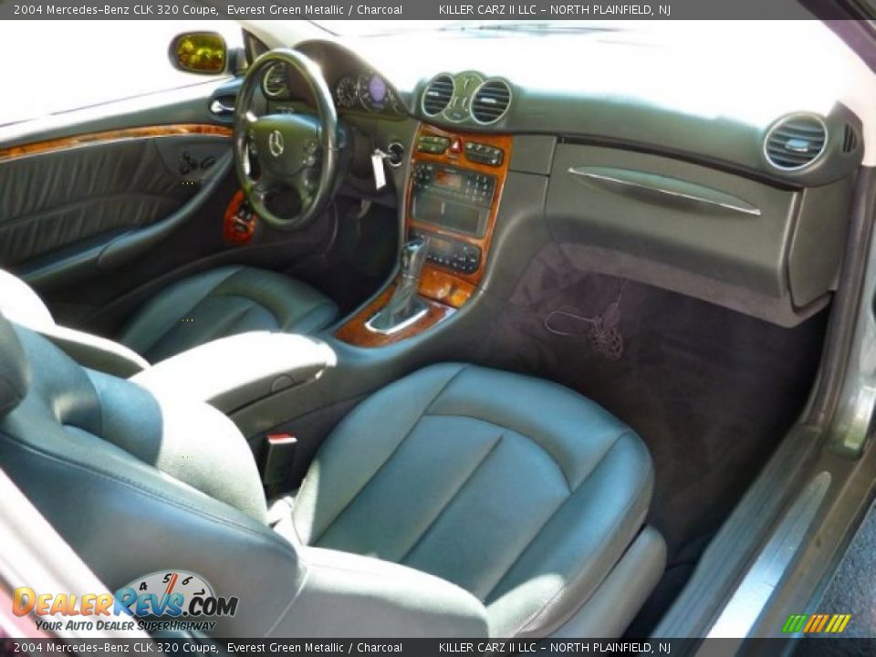 2004 Mercedes-Benz CLK 320 Coupe Everest Green Metallic / Charcoal Photo #21