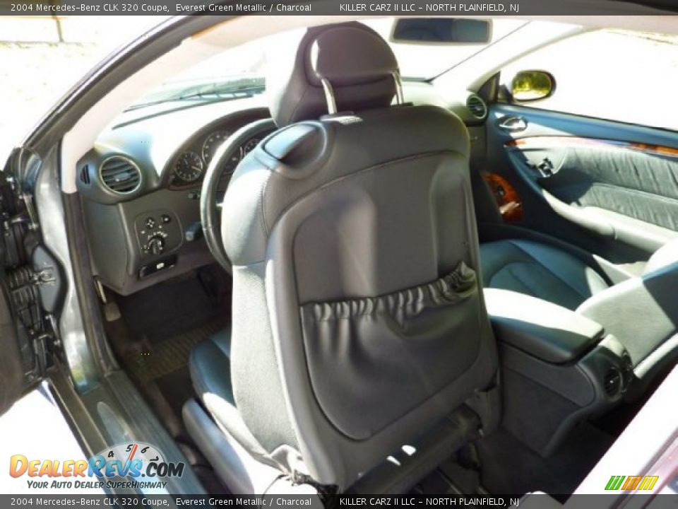 2004 Mercedes-Benz CLK 320 Coupe Everest Green Metallic / Charcoal Photo #22